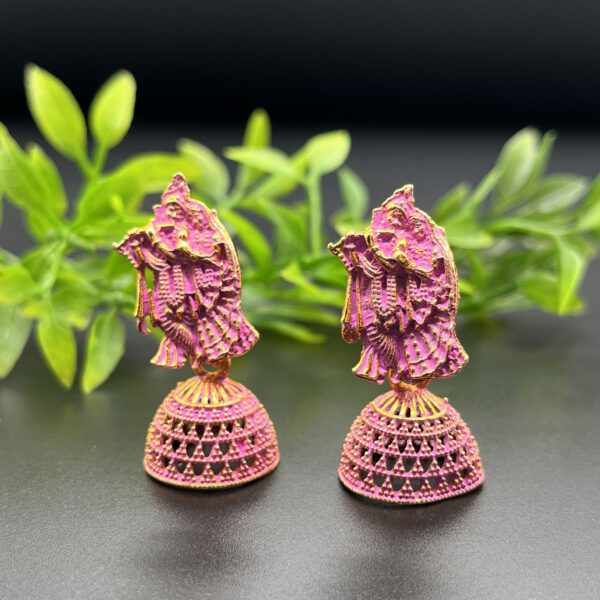 Radha Krishna Earrings For Women And Girls