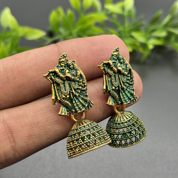 Radha Krishna Earrings For Women And Girls